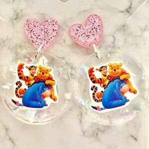 Winnie The Pooh and Friends Acrylic Earrings